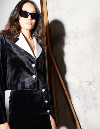 Valeria In Velvet Jacket